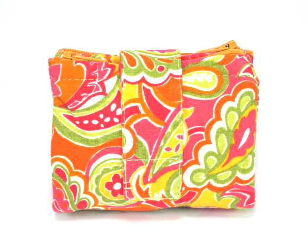 Wallet, Zipper Pouch, Coin Purse, Orange, Pink, Yellow, Green on Luulla